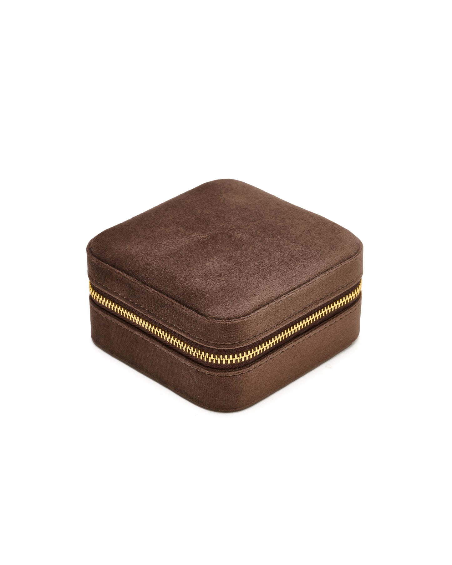 VELVET JEWELRY BOX col. cocoa, directly orderable - 5 pieces