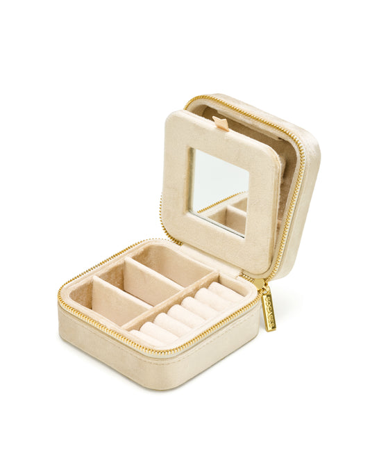 VELVET JEWELRY BOX col. pear sorbet duo, directly orderable - 5 pieces