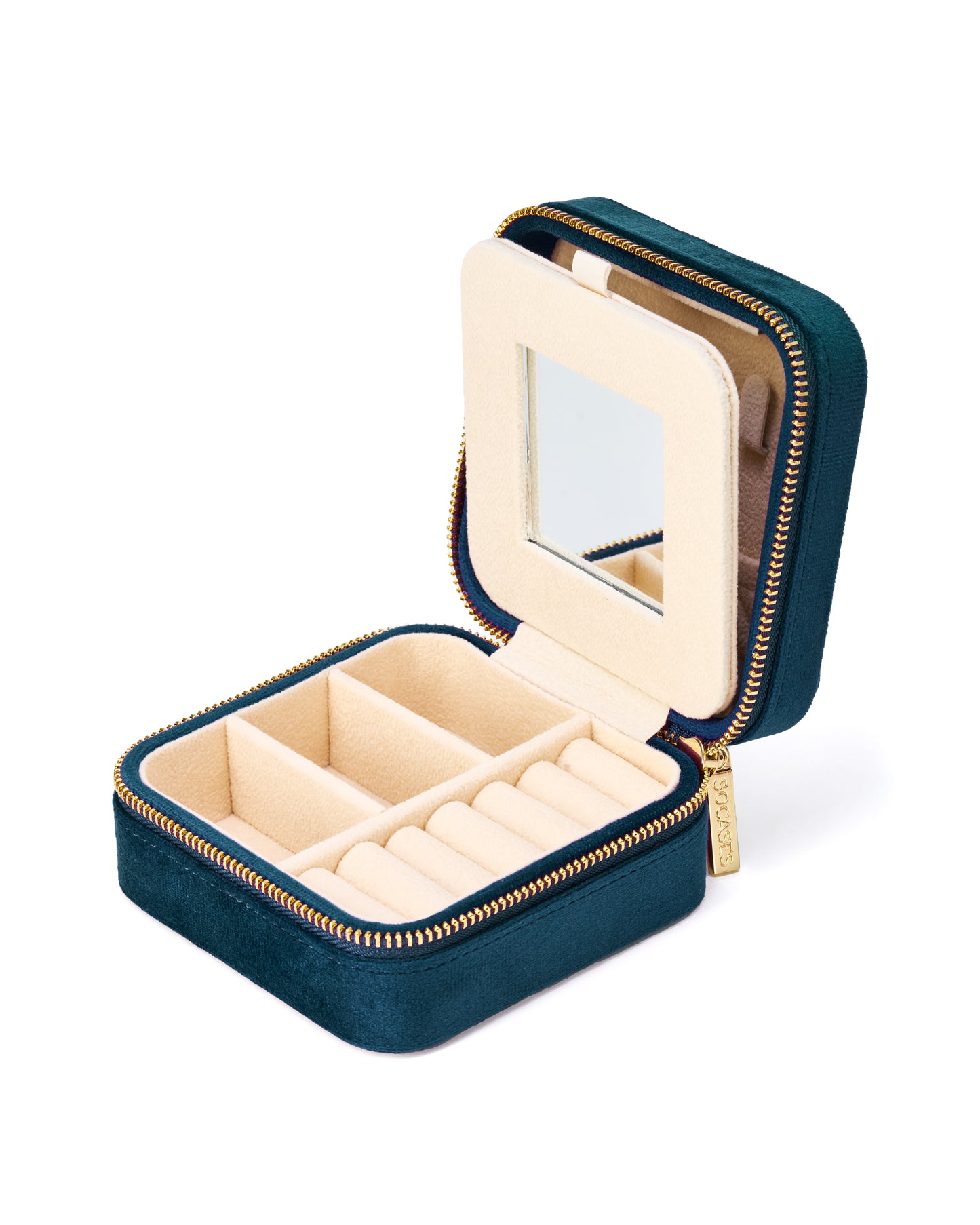 VELVET JEWELRY BOX col. evening blue, directly orderable - 5 pieces