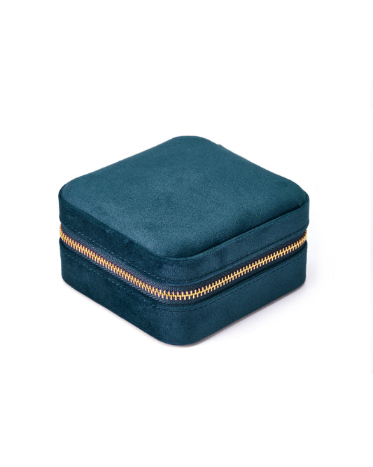 VELVET JEWELRY BOX col. evening blue, directly orderable - 5 pieces