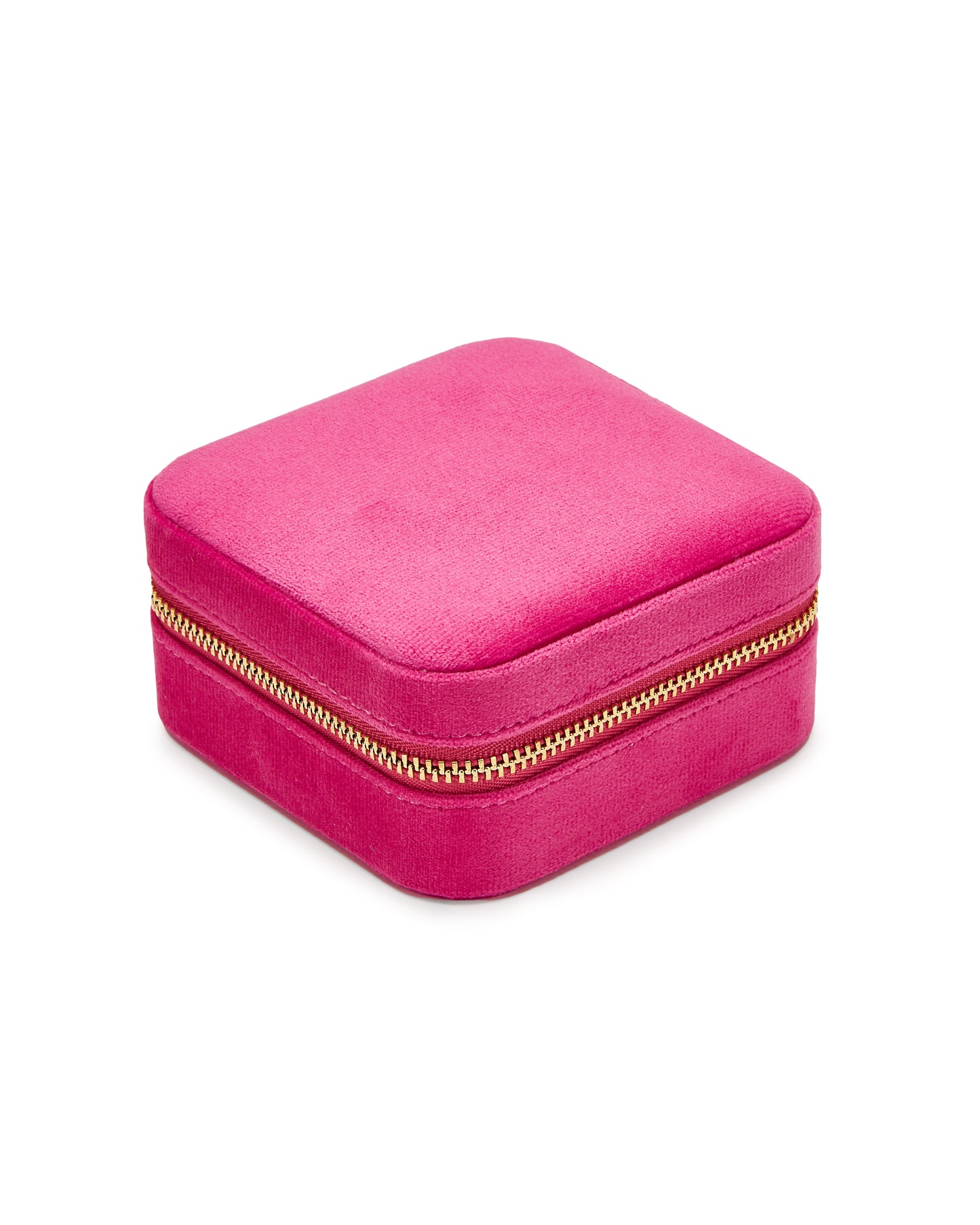 VELVET JEWELRY BOX col. pink orchid, directly orderable - 5 pieces
